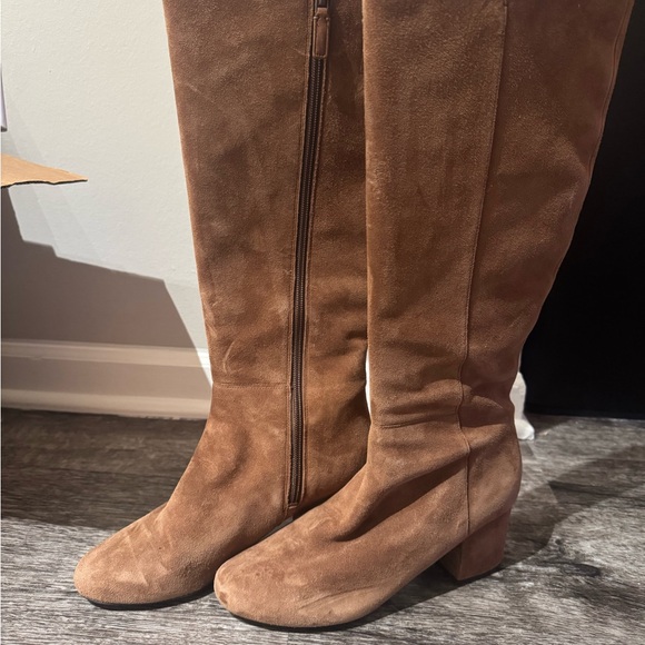 Cole Haan Shoes - Cognac Suede Knee-High Cole Haan Women's Riding Boots